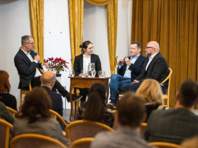 The Fund for Transparent Slovakia celebrated 10 years with a discussion evening in the Pálffy Palace