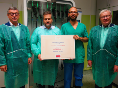 Nadácia COOP Jednota podporila Univerzitnú nemocnicu v Martine