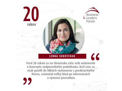 Lenka Surotchak: Kľúčovým bolo, keď firmy začali vnímať silu spájania